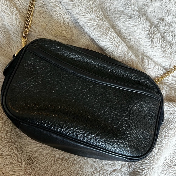 Coach- Black Pebbled Leather Crossbody - Picture 3 of 9